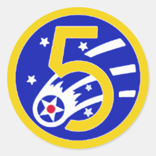 Sticker Rond Cinquième sceau de la Force aérienne