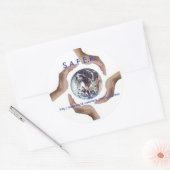 Sticker Rond Circle_of_Hands, S.A.F.E.R., http://saferworld.... (Enveloppe)