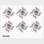 Sticker Rond Circle_of_Hands, S.A.F.E.R., http://saferworld.... (Feuille)