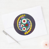 Sticker Rond Circles Abstract Artwork (Enveloppe)