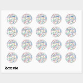 Sticker Rond Circuit (Feuille)