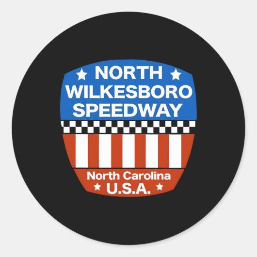 Sticker Rond Circuit automobile de North Wilkesboro (Devant)