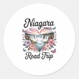 Sticker Rond Circuit de Niagara Falls Souvenir d'été W