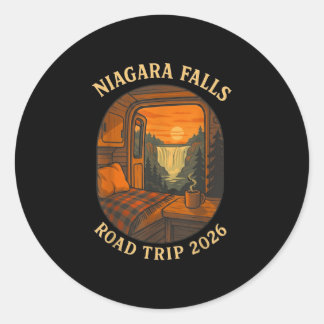 Sticker Rond Circuit routier des chutes du Niagara 2026 vacance