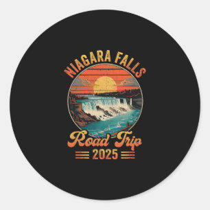Sticker Rond Circuit routier des chutes du Niagara Vacances d'é