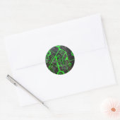 Sticker Rond Circuit vert (Enveloppe)