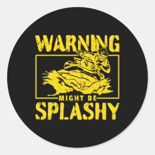 Sticker Rond Circulation Aérienne I Avertissement Jet Ski