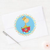 Sticker Rond Circus | Giraffe (Enveloppe)