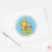 Sticker Rond Circus | Lion (Enveloppe)