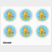 Sticker Rond Circus | Lion (Feuille)