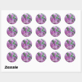 Sticker Rond Cire de Geralton australien (Feuille)