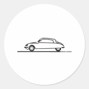 Sticker Rond Ciroen DS 21 Pallas