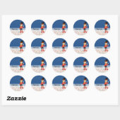 Sticker Rond Cirque * choisir la couleur arrière - plan (Feuille)