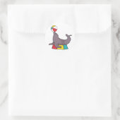 Sticker Rond Cirque exécutant le sceau (Sac)