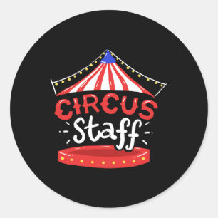 Sticker Rond Cirque Personnel Enfants Anniversaire de enfant Th
