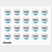 Sticker Rond Cirrus SR22 (Feuille)
