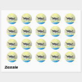 Sticker Rond Cirrus SR22 (Feuille)