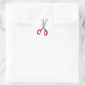 Sticker Rond Ciseaux (Sac)