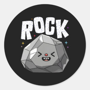 Sticker Rond Ciseaux de roche Papier Halloween Costumes Groupe
