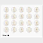 Sticker Rond Ciseaux d'or Barber Marbre Tourbillons (Feuille)