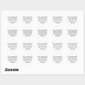 Sticker Rond Citation 15a de Winston Churchill (Feuille)