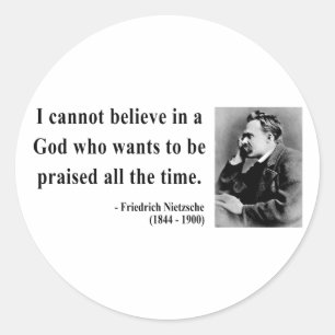Sticker Rond Citation 2b de Nietzsche