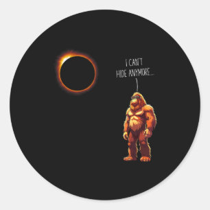Sticker Rond Citation Bigfoot Éclipse Solaire Avril