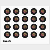Sticker Rond Citation Bouddhiste Pense Que Vous Avez Du Temps D (Feuille)