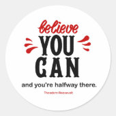 Sticker Rond Citation célèbre de l'élection présidentielle (Devant)