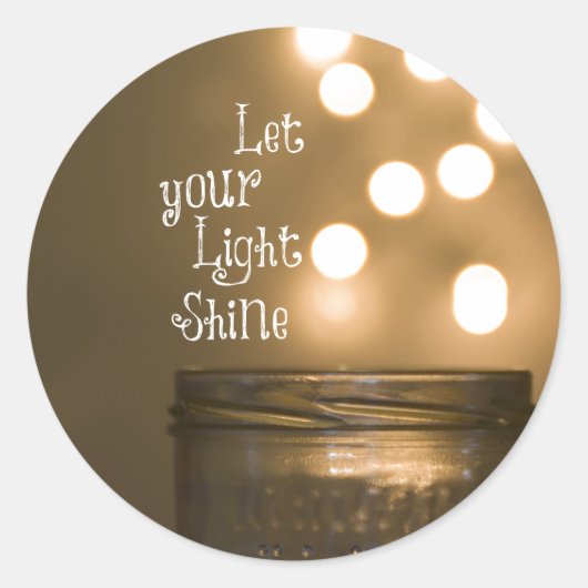 Sticker Rond Citation chrétienne inspirée de la Bible (Devant)