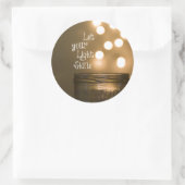 Sticker Rond Citation chrétienne inspirée de la Bible (Sac)