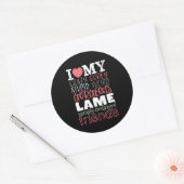 Sticker Rond Citation d'amitié Best Friends BFF (Enveloppe)