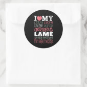 Sticker Rond Citation d'amitié Best Friends BFF (Sac)