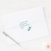 Sticker Rond Citation d'amour de Rumi (Enveloppe)