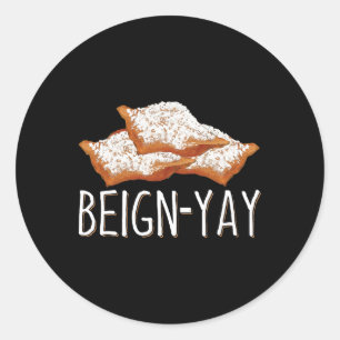 Sticker Rond Citation De Beign Yay Pour Un Byker Beignet