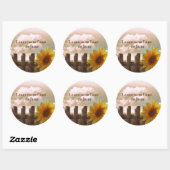 Sticker Rond Citation de Christian : Apprendre à se pencher sur (Feuille)