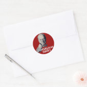 Sticker Rond Citation de Churchill : Le socialisme est nul ! (Enveloppe)