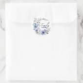 Sticker Rond Citation De Famille Dans Wreath Boho (Sac)
