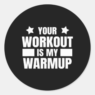 Sticker Rond Citation De Formation Sport Pour Le Travail De Gym