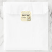 Sticker Rond citation de galileo (Sac)
