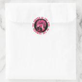 Sticker Rond Citation de guerriers Samouraï (Sac)