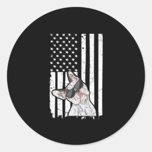 Sticker Rond Citation De Juillet Pour Un Propriétaire Français 