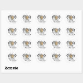 Sticker Rond Citation De La Douzième Nuit (Feuille)