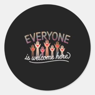 Sticker Rond Citation De L'Enseignant Idaho Hommes Femmes Tout