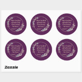Sticker Rond Citation de Little Women II - Style mignon (Feuille)