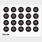 Sticker Rond Citation de maths drôle Cher maths passe à autre c (Feuille)