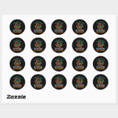 Sticker Rond Citation de physicien scientifique physique (Feuille)
