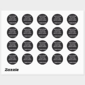 Sticker Rond Citation de Teddy Roosevelt - Absence et Mort (Feuille)