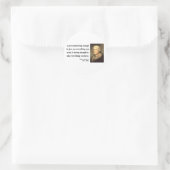 Sticker Rond Citation de Thomas Jefferson 1c (Sac)