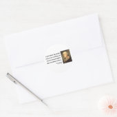 Sticker Rond Citation de Thomas Jefferson 1c (Enveloppe)